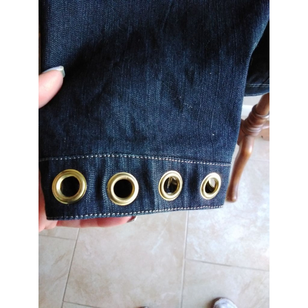 Focus 2000 Embellished Jean Jacket EUC - Picture 4 of 5